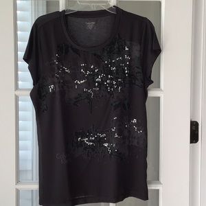 Calvin Klein Tee with Dressy overlay